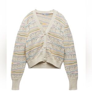 POINTELLE KNIT JACKET
